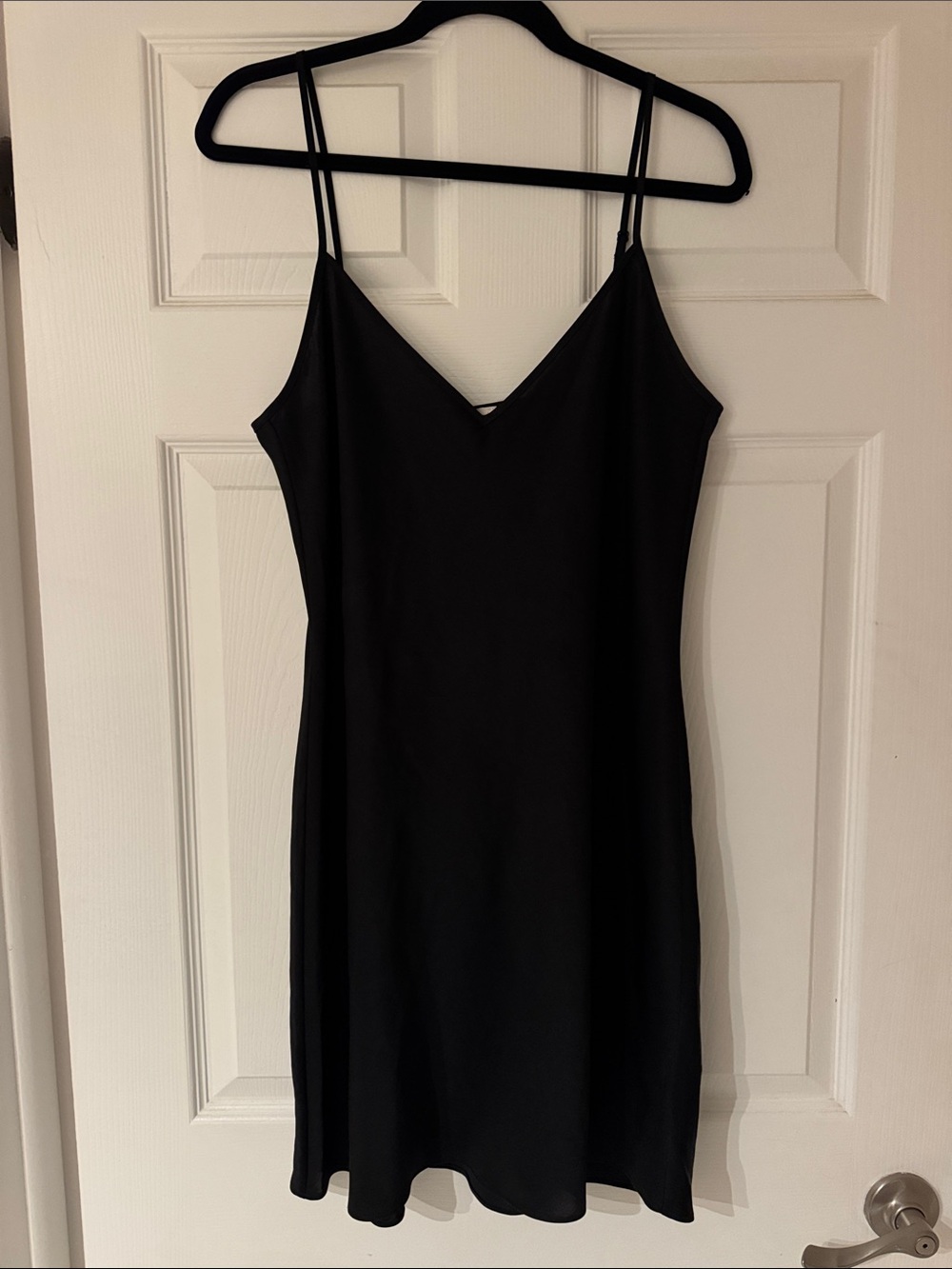 Aritzia Black Slip Mini Dress